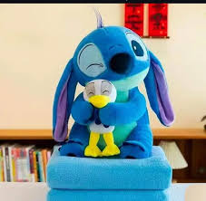 Peluche stitch con manta