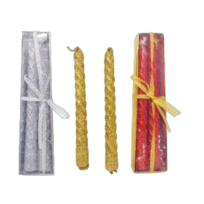 Set x2 velas espiraladas 15cm aprox- // ch15-4-6643-1